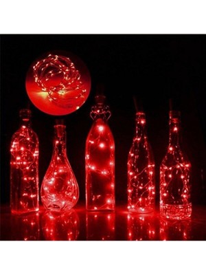 Tekno Trust 10MT Peri Kırmızı 100 LED Pilli Noel Parti Yılbaşı Ağaç Dekor Aydınlatma Lamba Animasyonlu Süsleme