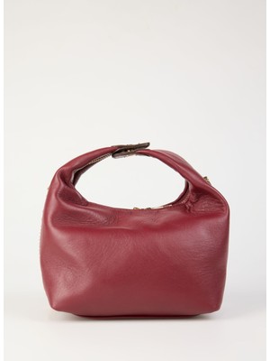 Vince Camuto Bordo Kadın 29X13X10 cm Deri Omuz Çantası