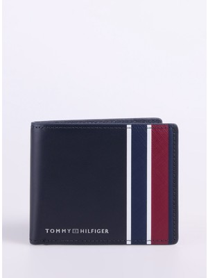 Tommy Hilfiger Lacivert Erkek Cüzdan Th Corp Mını cc Wallet