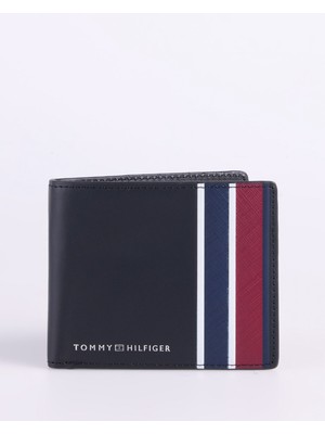 Tommy Hilfiger Siyah Erkek Cüzdan Th Corp Mını cc Wallet