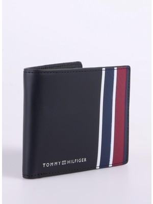 Tommy Hilfiger Siyah Erkek Cüzdan Th Corp Mını cc Wallet