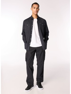 Guess Siyah Erkek Kargo Pantolon M4YB45WGES0JBLK New Cargo Pants