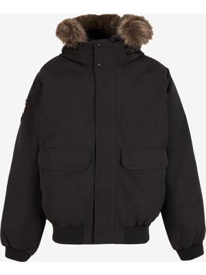 Superdry Siyah Erkek Mont M5011930A12A_EVEREST Faux Fur Bombe