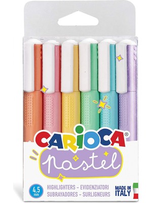 Carioca 6'lı Pastel İşaretleme Fosforlu Kalem