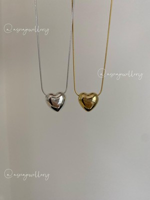 Asna Jewellery Mini Balon Kalp Şık Çelik Parlak Yılbaşı Hediyesi Sevgiliye Hediye Kolye