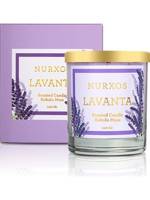 Nurxos 9662 Lavanta 220 gr Kokulu Mum 8681124696625