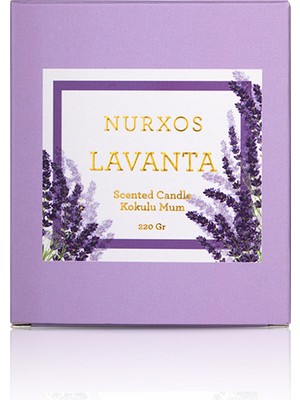 Nurxos 9662 Lavanta 220 gr Kokulu Mum 8681124696625