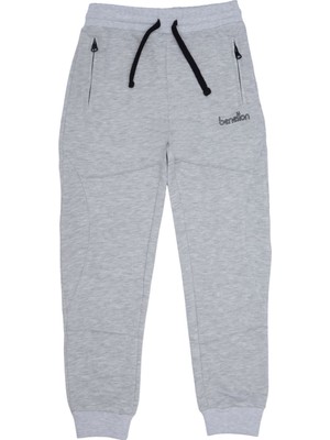 United Colors of Benetton BNT-B21628 Erkek Çocuk  Eşofman Altı Gri Melanj