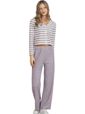 Flz Triko Uzun Kol Pijama Takımı Dowry 09-88