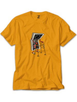 Z zepplin Game Boy Vintage Sarı T-Shirt