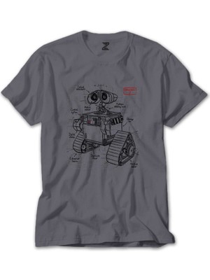 Z zepplin Starwars Robot Gri Tişört