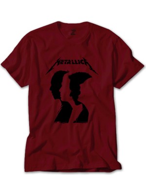 Z zepplin Metallica Group Silhouette Kırmızı Tişört