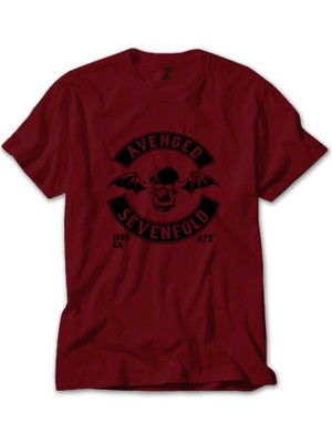 Z zepplin Avenged Sevenfold Back Patch Kırmızı Tişört