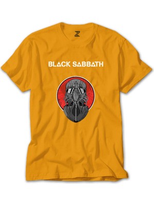 Z zepplin Black Sabbath Black Pilot Sarı T-Shirt