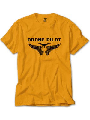 Drone Pilot 3 Sarı Tişört