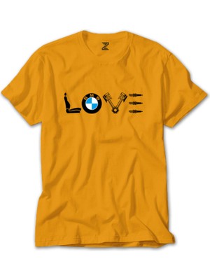 Bmw Love Sarı Tişört