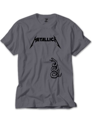 Metallica Snake Gri Tişört