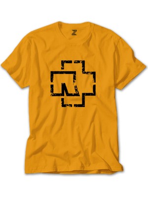 Rammstein Classic Distorted Sarı Tişört