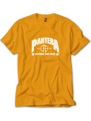 Pantera 101 Proof Pure Metal Sarı Tişört