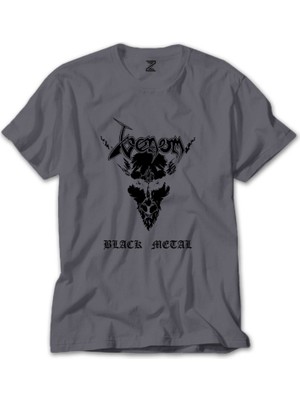 Venom Black Metal Gri Tişört