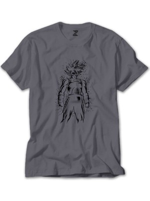 Dragon Ball Splash Gri Tişört