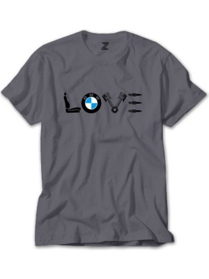 Bmw Love Gri Tişört