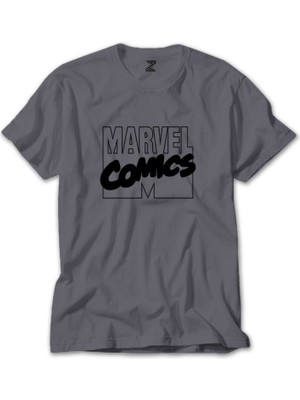 Marvel Comics Gri Tişört