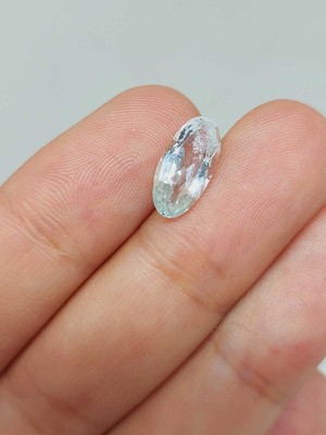 Yaşam Tohumu Topaz Taşı Oval Kesim (Ortalama 2 Karat) (55596)