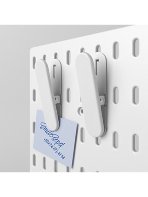 Smilesepet Çok Amaçlı Organizatör Pano Parçası Mandal Beyaz 2 Adet