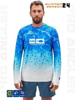 Fujin Pro Angler S24 T-Shirt Blue Ocean Medium (M)