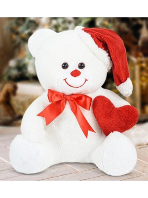 Özgüner Oyuncak  60 cm Noel Şapkalı Pelüş Ayıcık
