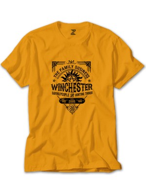 Z zepplin Supernatural A Very Winchester Sarı Tişört