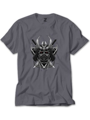 Z zepplin Samurai Black Gri Tişört