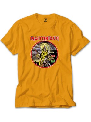 Z zepplin Iron Maiden Killers Sarı Tişört
