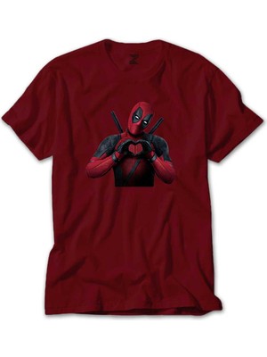 Z zepplin Deadpool Love Kırmızı Tişört