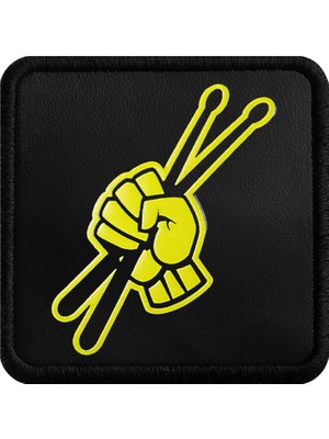 V1  Baterist - 1 Kod Logolu Unisex Siyah Bench (Patch)