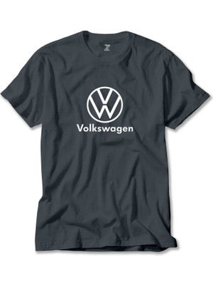 Z zepplin Volkswagen New Logo Text Füme Tişört