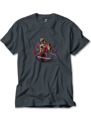 Z zepplin Deadpool Wolverine Movie Füme Tişört