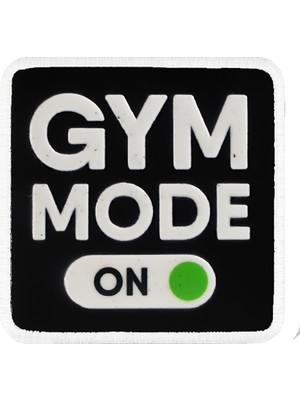 V1  Gym Mode On - 1sb Kod Logolu Unisex Siyah-Beyaz Bench (Patch)