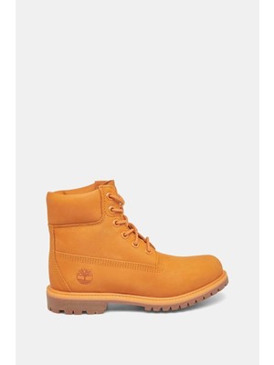 Timberland Kadın Premium 6 Inch Su Geçirmez Turuncu Bot