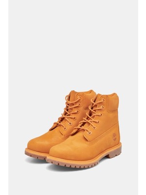 Timberland Kadın Premium 6 Inch Su Geçirmez Turuncu Bot