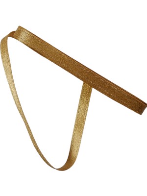 Nazarone 10 metre Altın Sarısı Simli 10 mm Kurdela