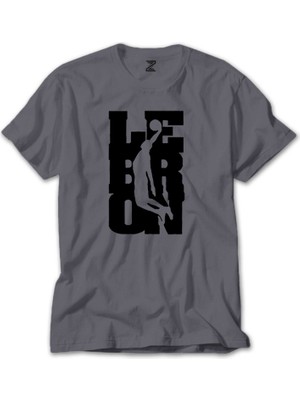 Wakha Lebron James Smaç Gri Tişört