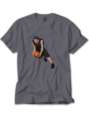 Wakha Black Baller Anime Gri Tişört