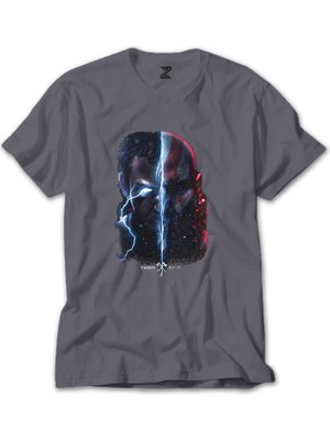 Wakha God Of War Ragnarok Thor Gri Tişört