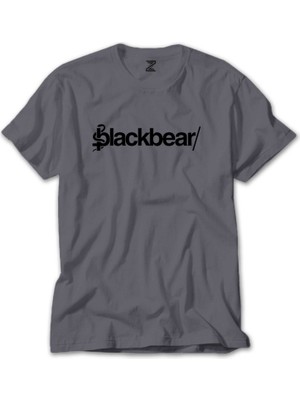Wakha Blackbear Logo Gri Tişört