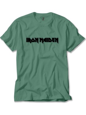 Wakha Iron Maiden Logo Yeşil Tişört