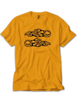Wakha Harley Davidson Fire Sarı Tişört