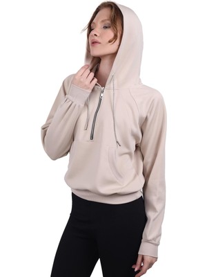 Rays 9162m Yarım Fermuar Detay Sweat Taş