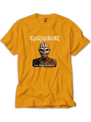 Z zepplin Iron Maiden The Book Of Souls Sarı Tişört